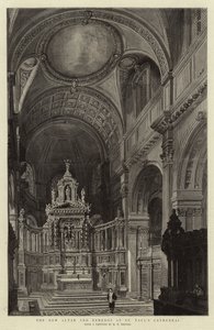 セントポール大聖堂の新祭壇とレレドス 作： Henry William Brewer